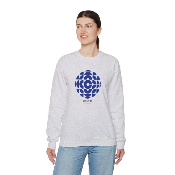 NWOT CBC 1986 Retro Logo Crewneck Sweatshirt in Light Grey | Size S - Picture 2 of 9
